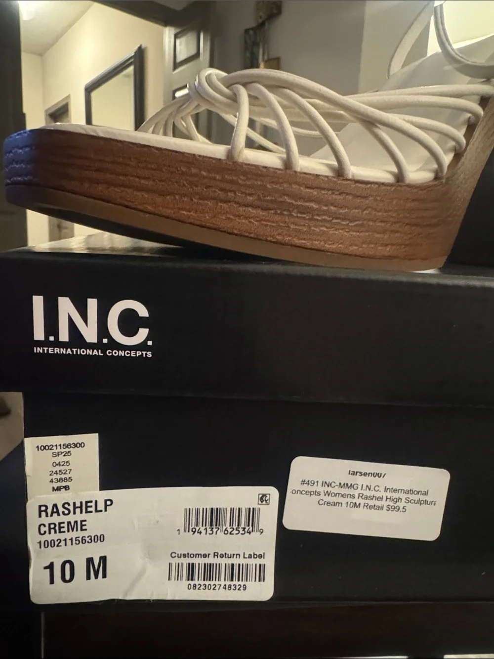 🔥I.N.C. International Concepts Rashel Sculptural Heel Dress Sandal.🔥BRAND NEW❣️